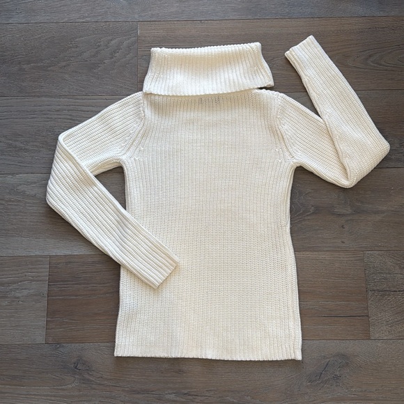 Forenza White Shaker Knit Cowl Neck Sweater Excellent Condition 💯Acrylic- Small - Picture 4 of 7